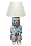 Lamp Cat with a flowers